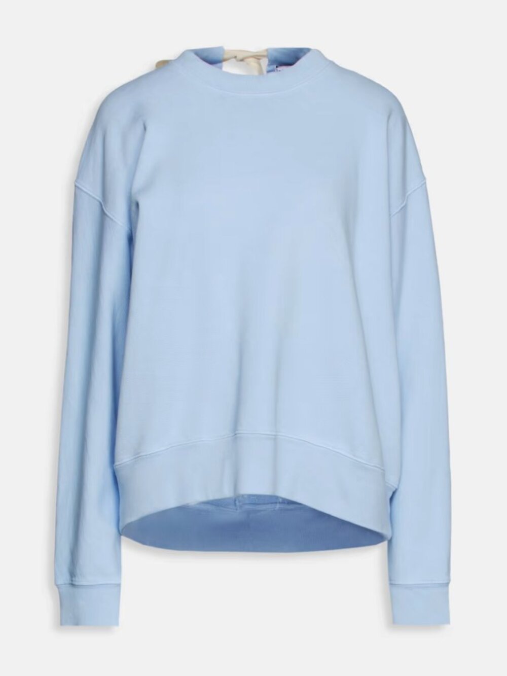 PROENZA SCHOULER White Label Tie-Back Cotton-Terry Sweatshirt – Size Small
